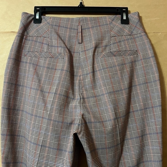 Olivia Palermo | NWT Plaid Trousers High Waisted Pants Auburn Size 10 - Picture 8 of 10